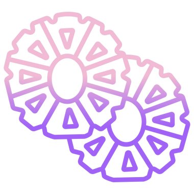 Ananas vektör simgesi beyaz arka plan üzerinde 