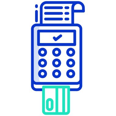 ATM 'de. Web simgesi basit illüstrasyon