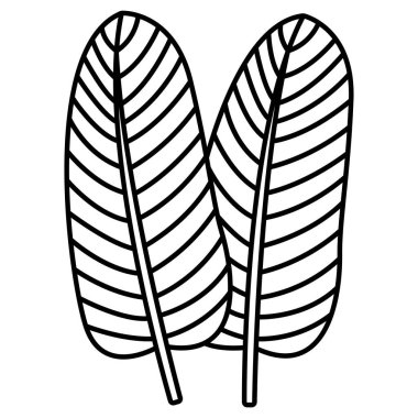 Yaprak simgesi, vektör illüstrasyonu 