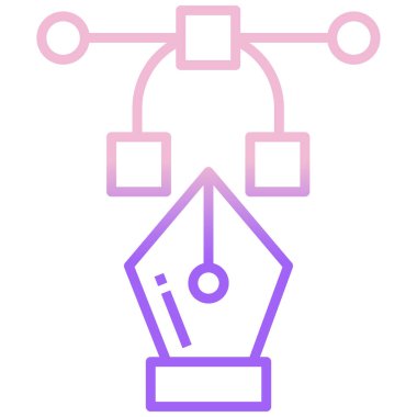 Roket. Web simgesi basit illüstrasyon