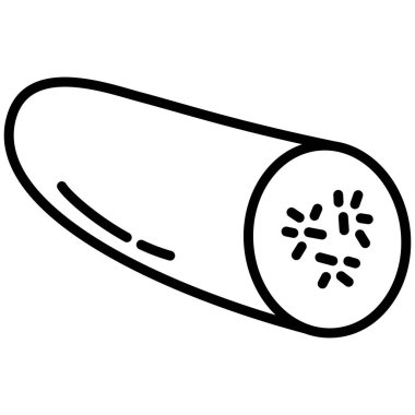 Salatalığın vektör simgesi beyaz arkaplanda izole edildi 