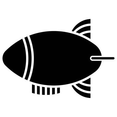 Basit vektör simgesi, aerostat çizimi