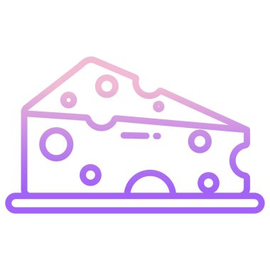 Peynir. Web simgesi basit illüstrasyon