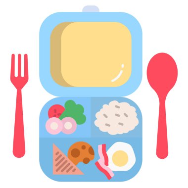 Lezzetli Beslenme Kutusunun vektör çizimi