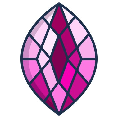 Elmas. Web simgesi basit tasarım