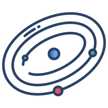 Gezegen. Web simgesi basit illüstrasyon