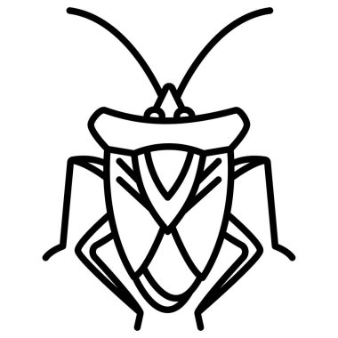 Böcek. Web simgesi basit illüstrasyon