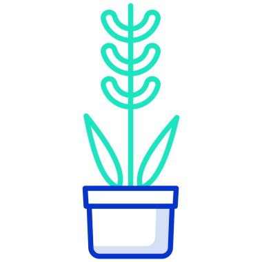 Bitki simgesinin vektör illüstrasyonu