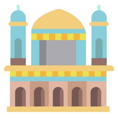 Cami. Web simgesi basit illüstrasyon