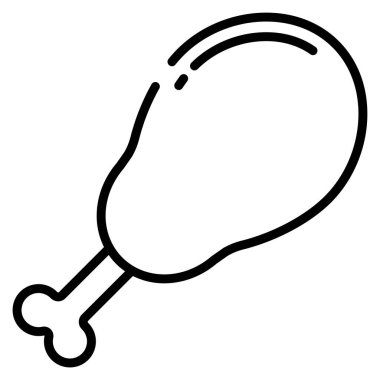 Tavuk. Web simgesi basit illüstrasyon