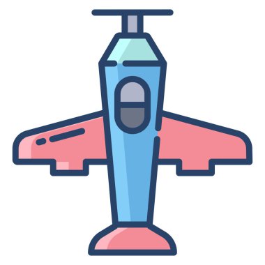 uçak web simgesi, vektör illüstrasyonu 