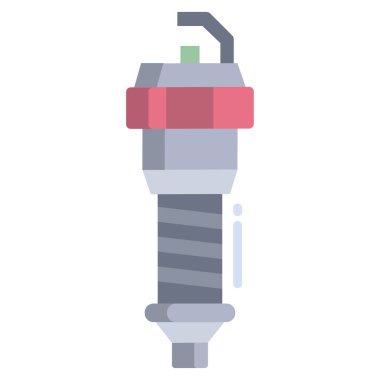 Basit vektör simgesi, bujinin çizimi