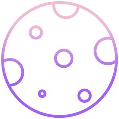 İzole edilmiş bir resmi gösteren dairesel bir simgenin vektör çizimi