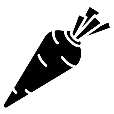 Havuç, web simgesi basit bir illüstrasyon