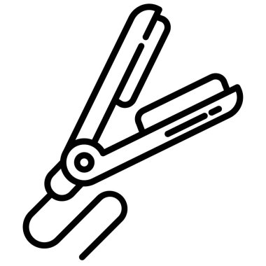 Makas. Web simgesi basit illüstrasyon