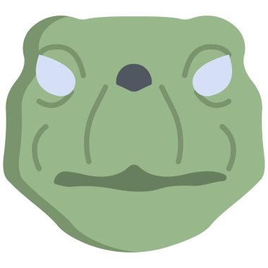 Kaplumbağa simgesi, vektör illüstrasyonu