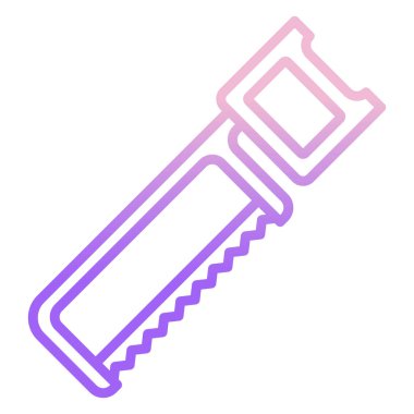 Gördüm. Web simgesi basit illüstrasyon