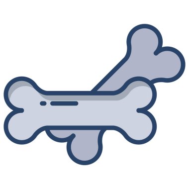 Basit vektör simgesi, kemiklerin çizimi