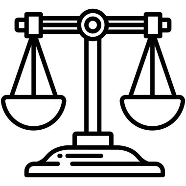 Denge. Web simgesi basit illüstrasyon