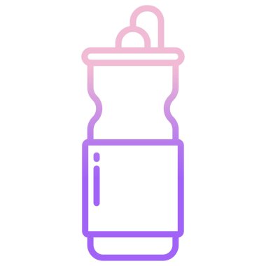 su şişesi simge vektör çizim