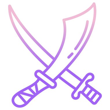 Kılıç basit simgesi, vektör gösterimi