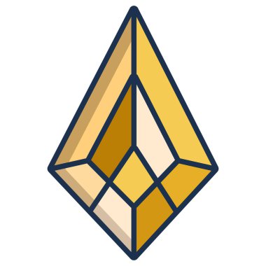 Elmas. Web simgesi basit tasarım