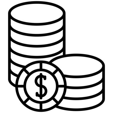 Para için. Web simgesi basit tasarım