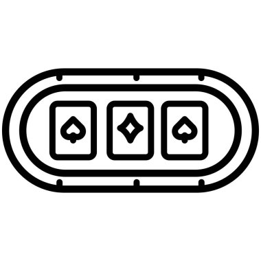 Kumarhane Web simgesi basit illüstrasyon