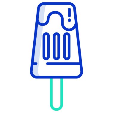 dondurma ikonu vektör illüstrasyonu
