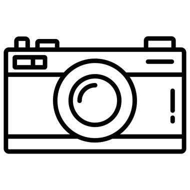 kamera web simgesi, vektör illüstrasyonu 