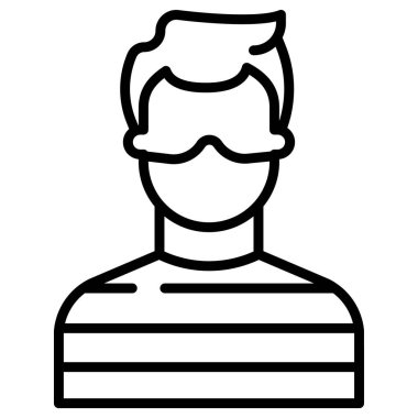 Adamım. Web simgesi basit illüstrasyon
