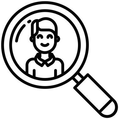 Basit vektör simgesi, Arama konsepti