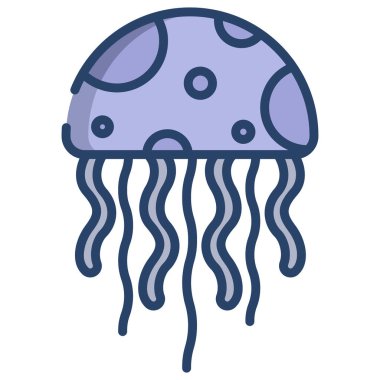 Basit vektör simgesi, balığın çizimi