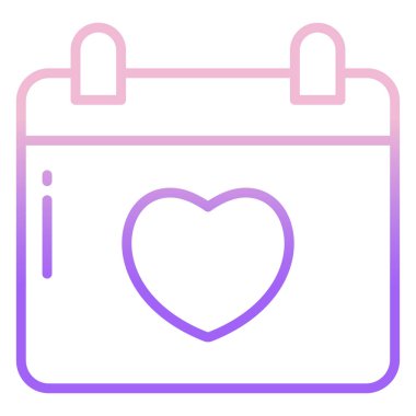 Takvim web simgesi, vektör çizim