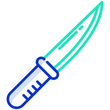 Bıçak ağ simgesi, vektör illüstrasyonu 