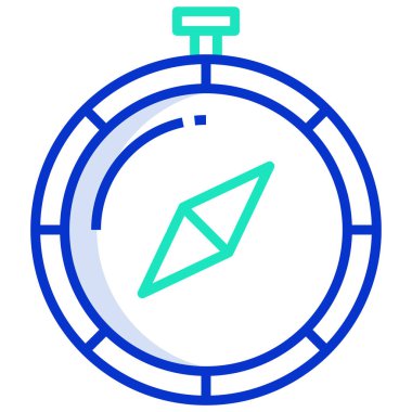 Pusula. Web simgesi basit illüstrasyon