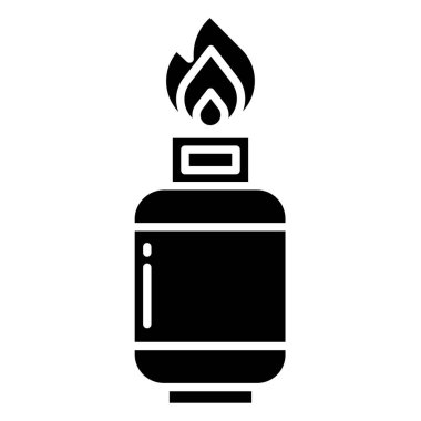 Gaz şişesinin basit vektör simgesi
