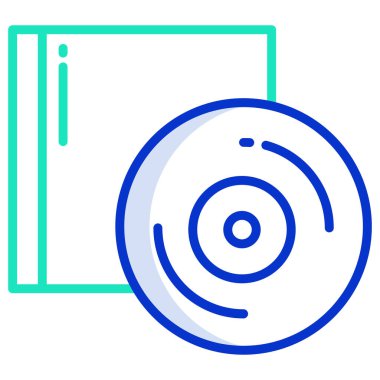 Disk simgesi vektör illüstrasyonunu sıkıştır 