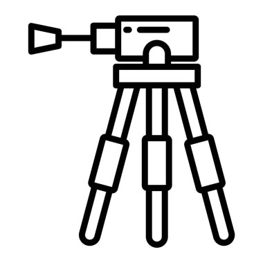 Tripod web simgesi basit vektör illüstrasyonu