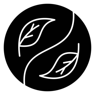 Basit vektör simgesi, Ayurveda illüstrasyonu 