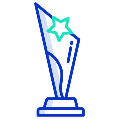 Kupa. Web simgesi basit illüstrasyon