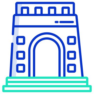 Voortrekker web simgesi basit vektör illüstrasyonu