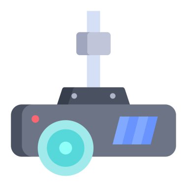 projektör web simgesi, vektör çizim 