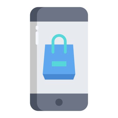  çanta web simgesi basit illüstrasyon