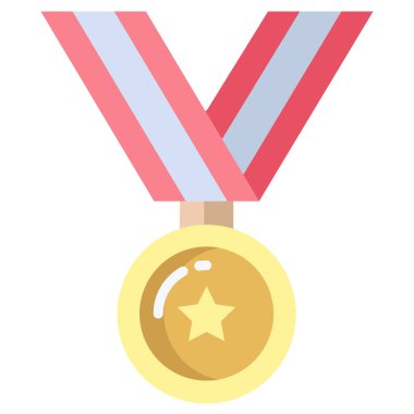 Basit vektör simgesi, ödül illüstrasyonu 
