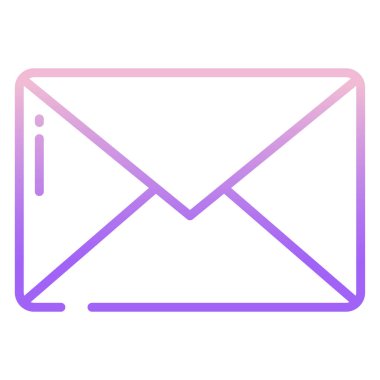 E- posta web simgesi vektör illüstrasyonu