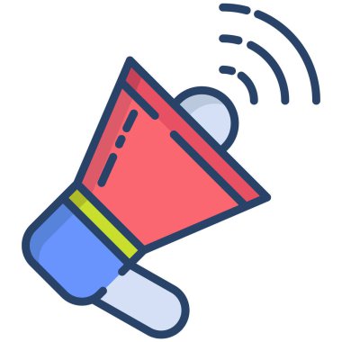 Hoparlör web simgesi, vektör illüstrasyonu 