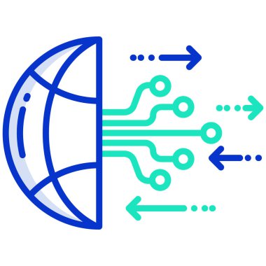 küresel ağ. Basit tasarım