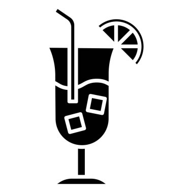 Kokteyl. Web simgesi basit illüstrasyon