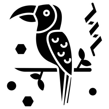 papağan web simge vektör çizim